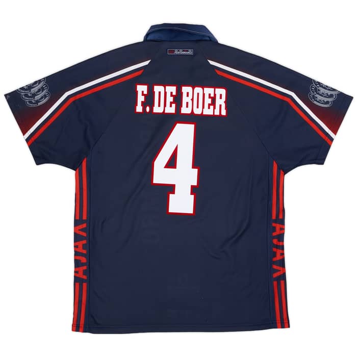 1997-98 Ajax Away Shirt F.De Boer #4 - 8/10 - (L)