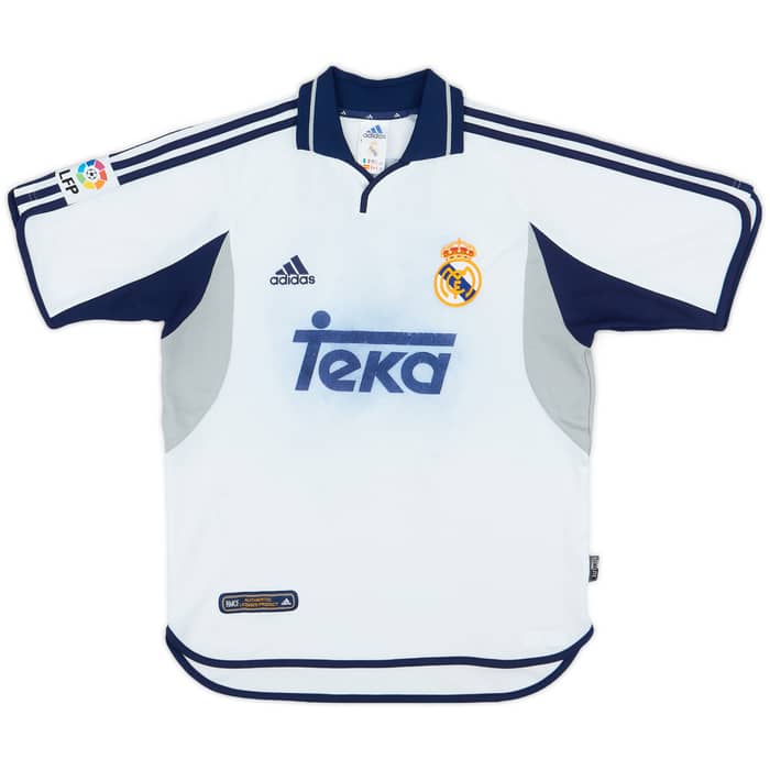 2000-01 Real Madrid Home Shirt Figo #10 - 4/10 - (S)