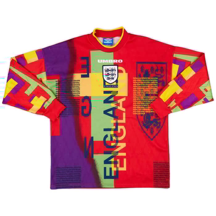 1995-96 England GK Shirt Seaman #1 - 8/10 - (L)