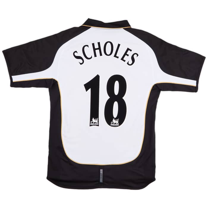 2001-02 Manchester United Centenary Away/Third Shirt Scholes #18 - 5/10 - (M)