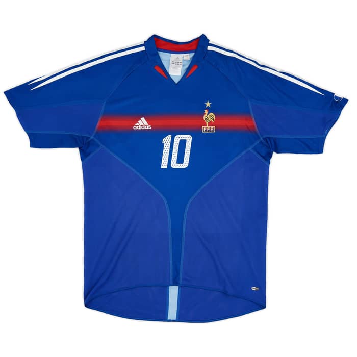 2004-06 France Home Shirt Zidane #10
