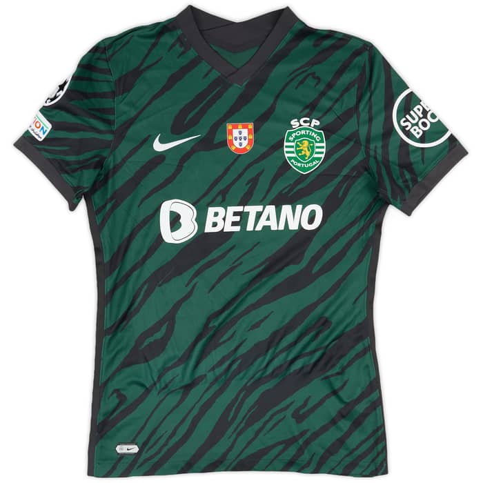 2021-22 Sporting CP Match Issue Champions League Third Shirt G. Esteves #87