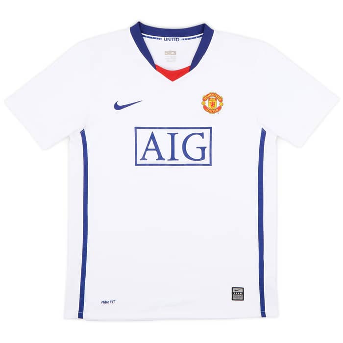 2008-10 Manchester United Away Shirt Anderson #8 - 9/10 - (XL.Boys)