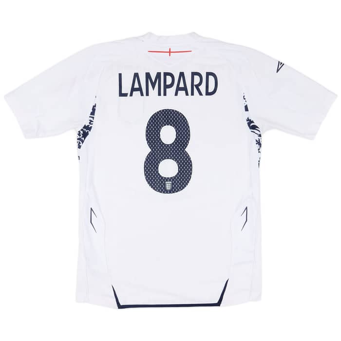 2007-09 England Home Shirt Lampard #8 - 9/10 - (S)