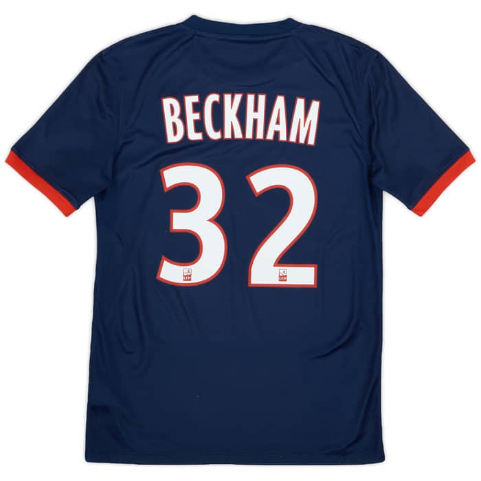 2013-14 Paris Saint-Germain Home Shirt Beckham #32 - 8/10 - (S)