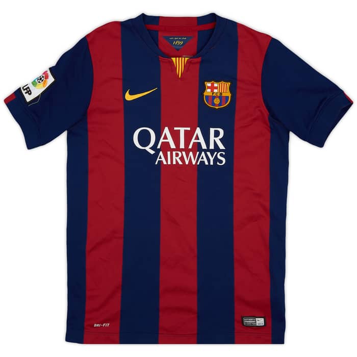 2014-15 Barcelona Home Shirt - 9/10 - (L.Boys)