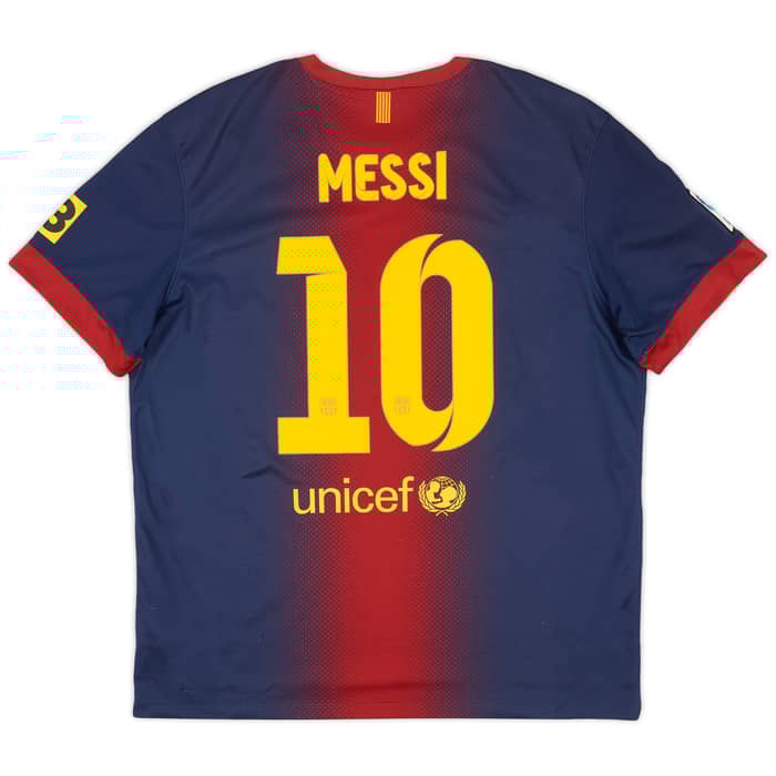 2012-13 Barcelona Home Shirt Messi #10 - 8/10 - (XL)