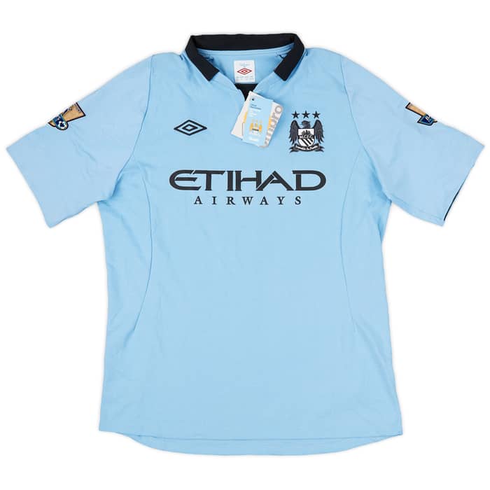 2012-13 Manchester City Home Shirt Kompany #4 (L)