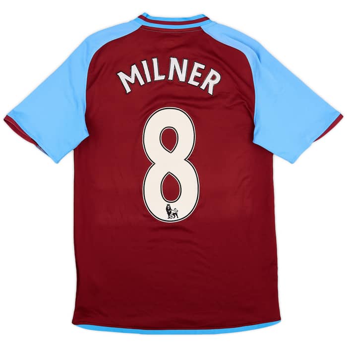 2008-09 Aston Villa Home Shirt Milner #8 - 5/10 - (S)