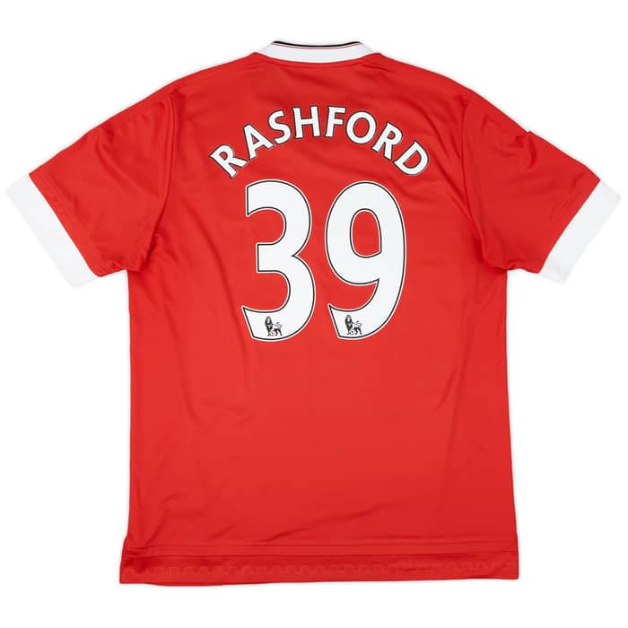 2015-16 Manchester United Home Shirt Rashford #39 - 7/10 - (L)