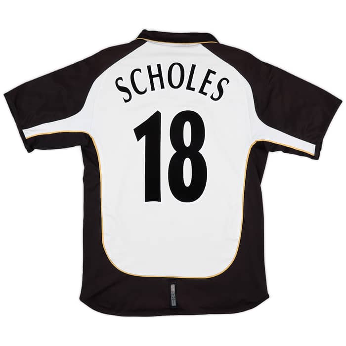 2001-02 Manchester United Centenary Away/Third Shirt Scholes #18 - 5/10 - (M)