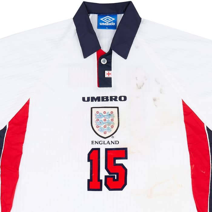 1997-99 England Match Issue Home Shirt #15 (Butt)