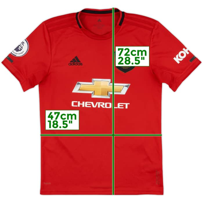 2019-20 Manchester United Home Shirt B.Fernandes #18 - 7/10 - (S)