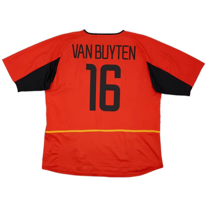 2002-04 Belgium Home Shirt Van Buyten #16 - 7/10 - (XXL)
