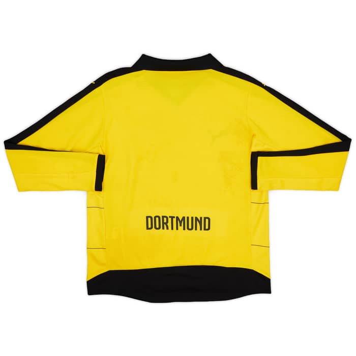 2015-16 Borussia Dortmund Home L/S Shirt - 5/10 - (L.Boys)