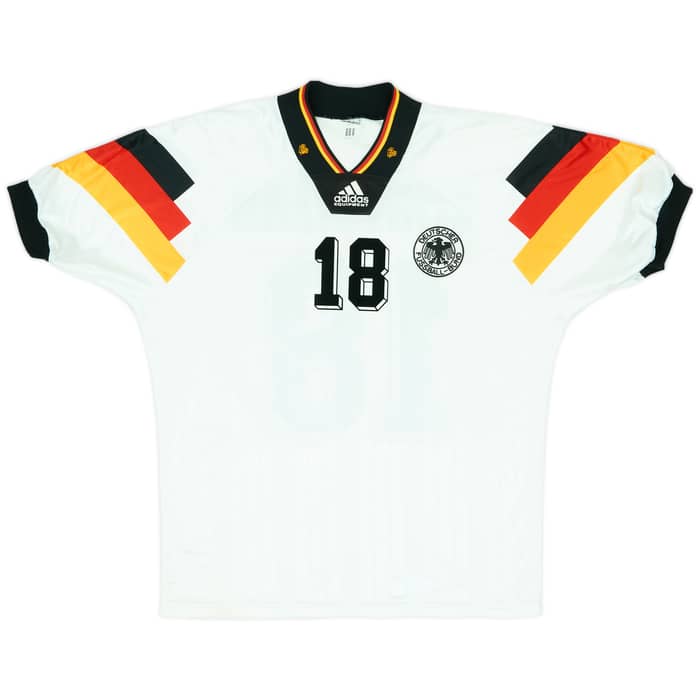 1992-94 Germany Home Shirt Klinsmann #18 - 8/10 - (M)