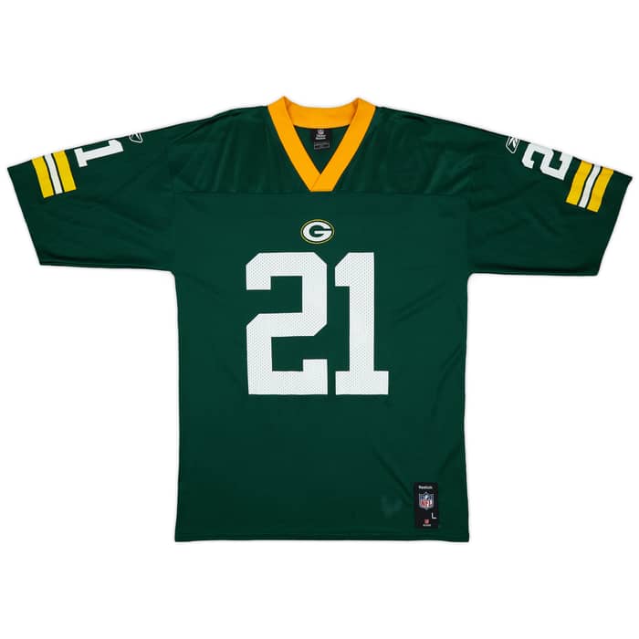 2008-11 Green Bay Packers Woodson #21 Reebok Replica Home Jersey - 8/10 - (L)