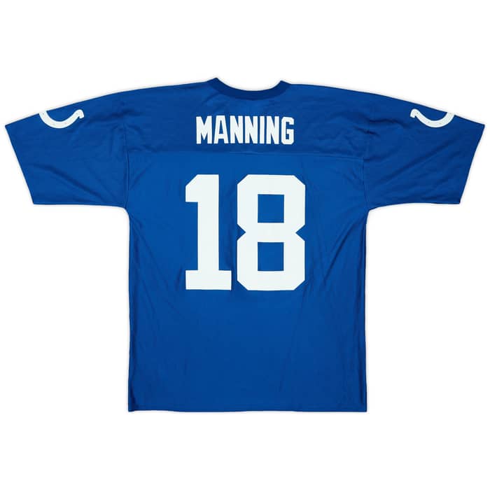 2005-06 Indianapolis Colts Manning #18 NFL Replica Home Jersey - 7/10 - (L)