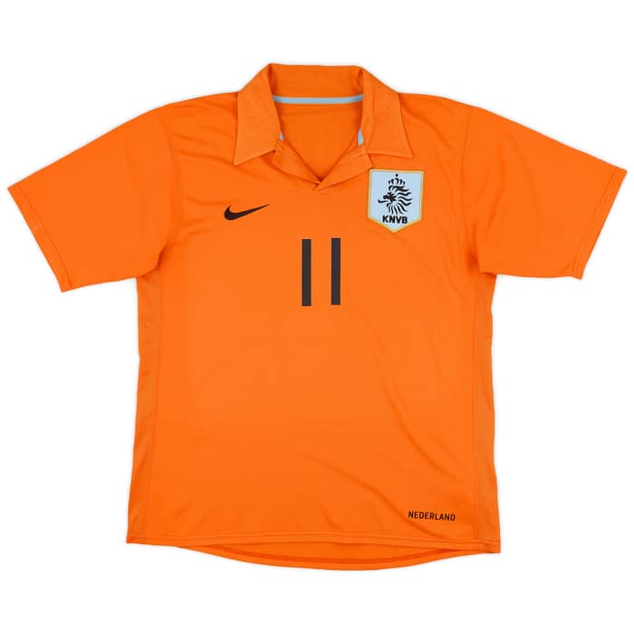 2006-08 Netherlands Home Shirt Robben #11 - 8/10 - (L)