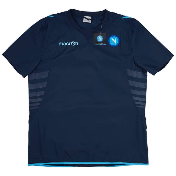 2013-14 Napoli Macron Waterproof Woven Training Shirt - 7/10 - (XXL)