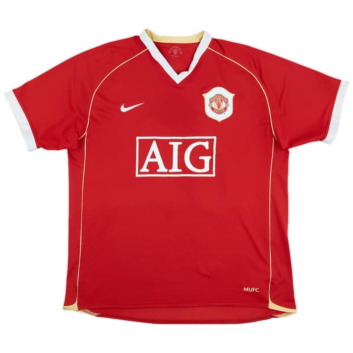 2006-07 Manchester United Home Shirt Solskjaer #20 - 5/10 - (XL)