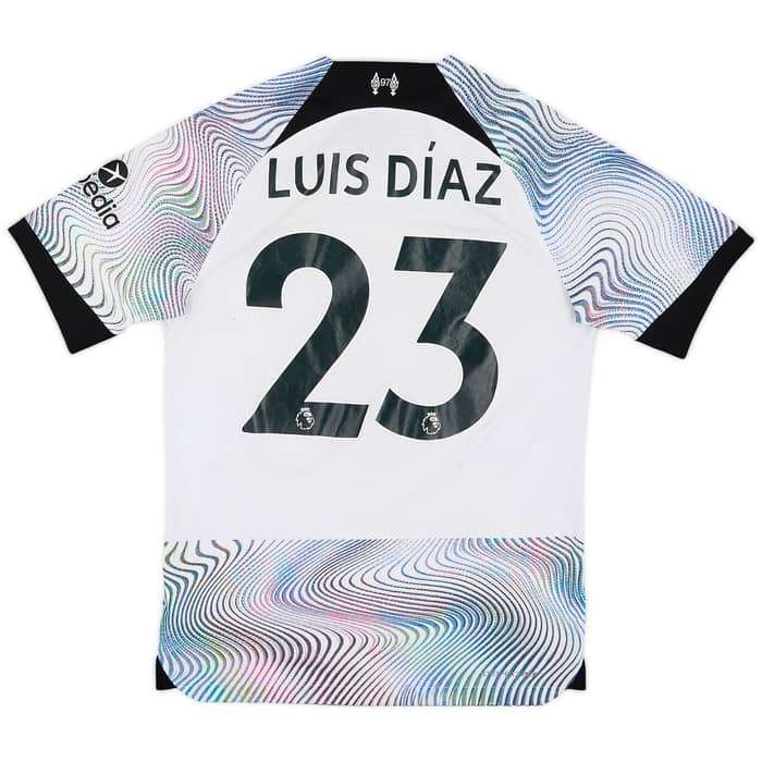 2022-23 Liverpool Authentic Away Shirt Luis Diaz #23 - 7/10 - (S)