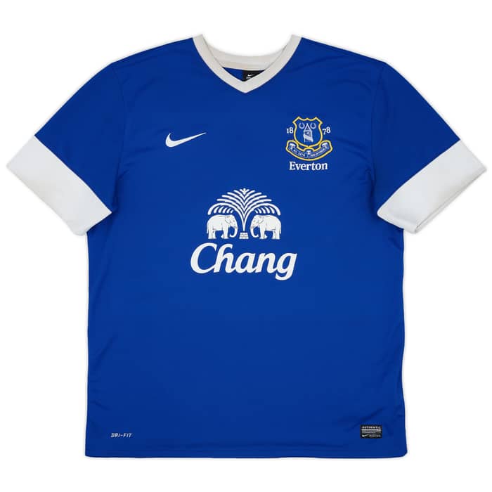 2012-13 Everton Home Shirt Oviedo #8 - 7/10 - (XL)