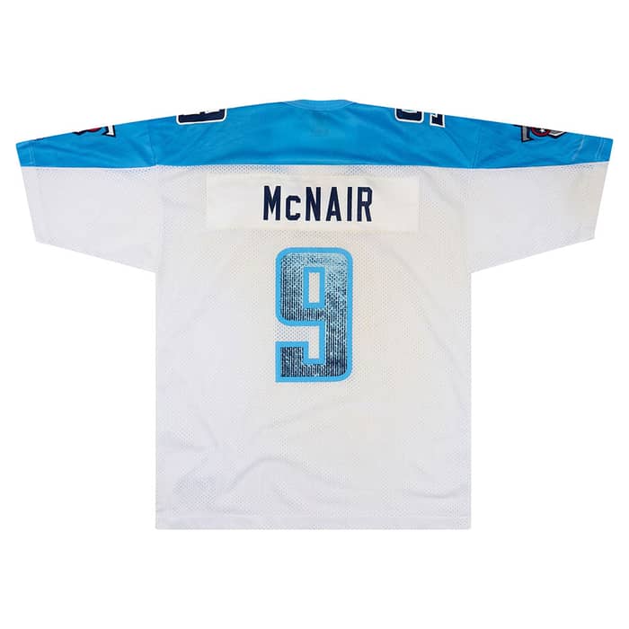 1999-00 Tennessee Titans McNair #9 Champion Jersey (Away) L