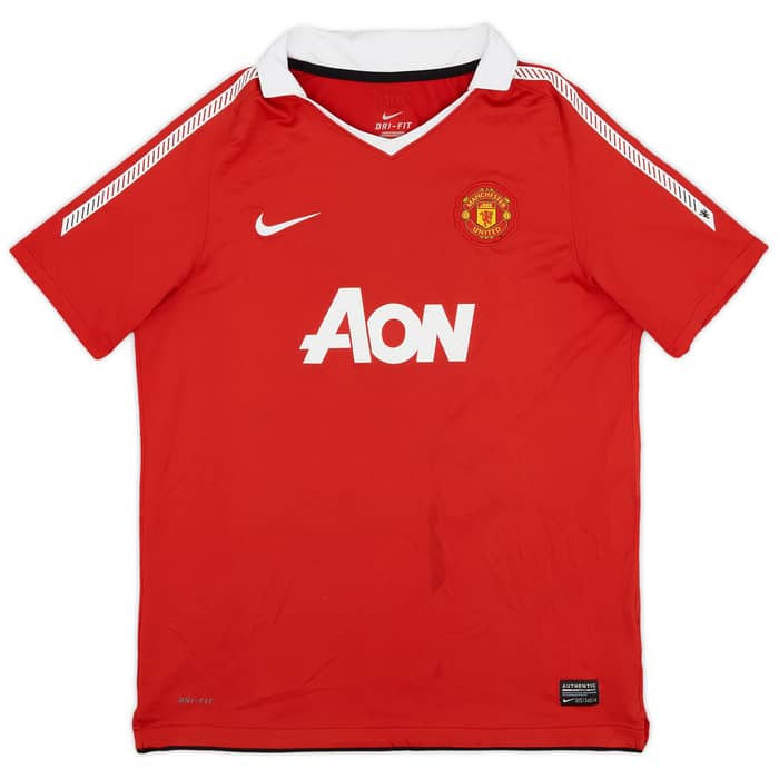 2010-11 Manchester United Home Shirt Chicharito #14 - 6/10 - (XL.Boys)