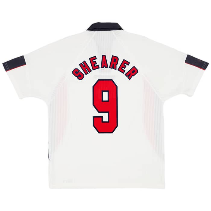 1997-99 England Home Shirt Shearer #9 - 6/10 - (XL)