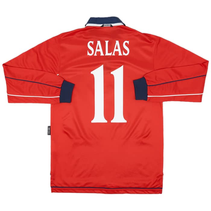2000-01 Chile Home L/S Shirt Salas #11 - 8/10 - (S)