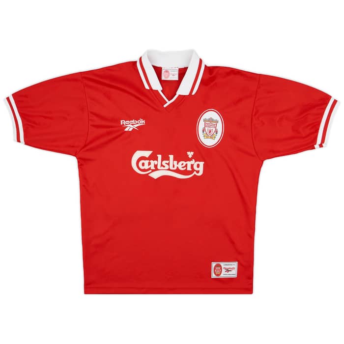 1996-98 Liverpool Home Shirt Carragher #23 - 8/10 - (M)