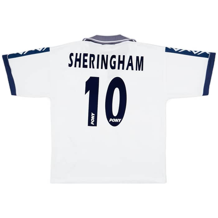 1995-97 Tottenham Home Shirt Sheringham #10 - 6/10 - (M)