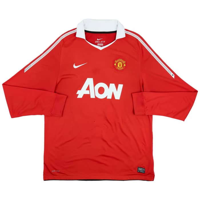 2010-11 Manchester United Home Shirt Scholes #18 - 5/10 - (L)