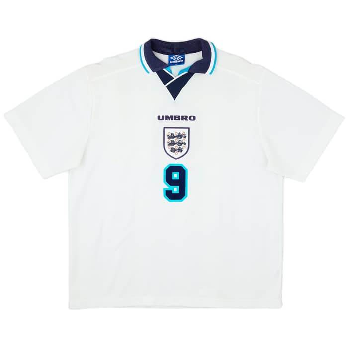 1995-97 England Home Shirt Shearer #9 - 6/10 - (XXL)