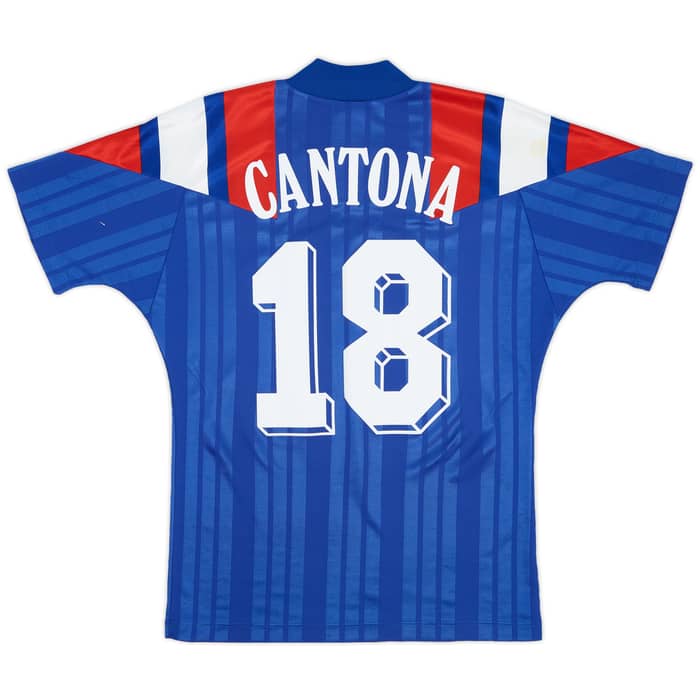 1992-94 France Home Shirt Cantona #18 - 8/10 - (S)