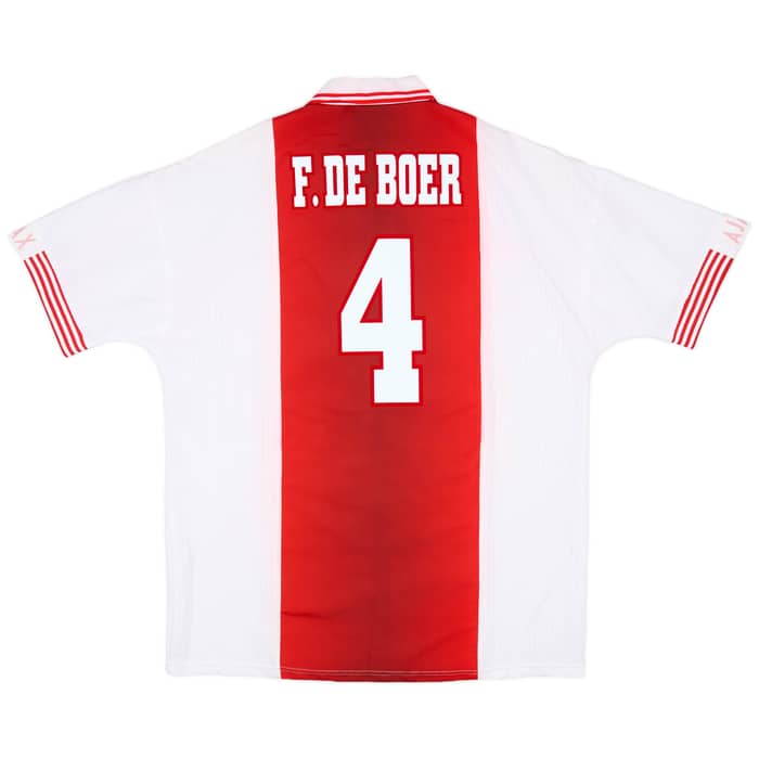 1997-98 Ajax Home Shirt F.De Boer #4 - 7/10 - (XL)