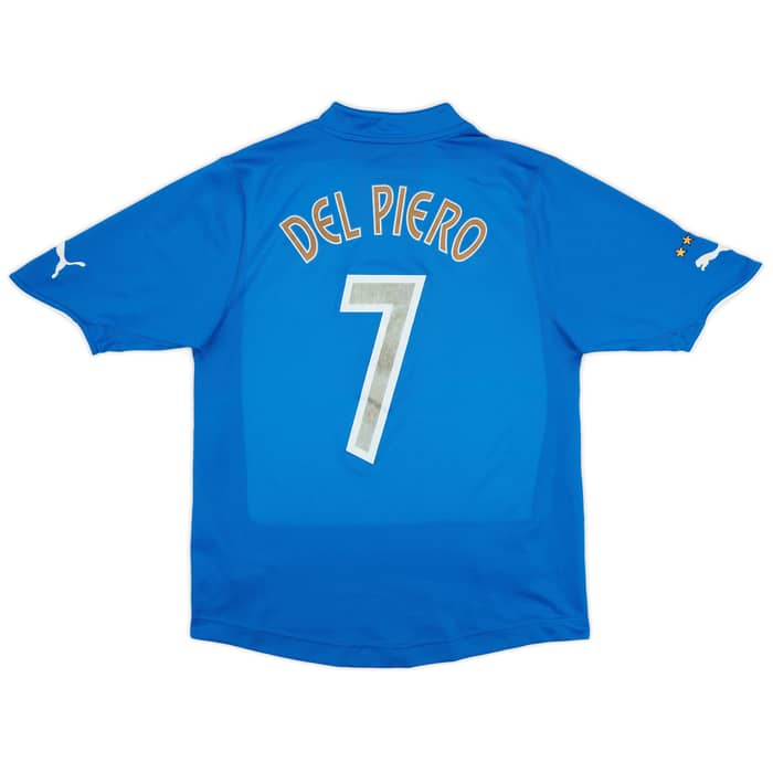 2003-04 Italy Home Shirt Del Piero #7 - 6/10 - (M)
