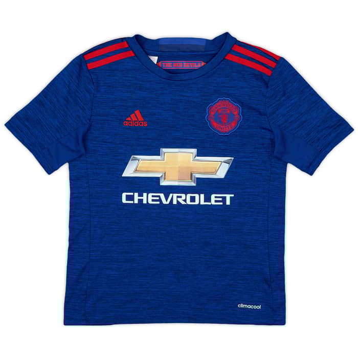 2016-17 Manchester United Away Shirt Bailly #3 - 9/10 - (S.Boys)