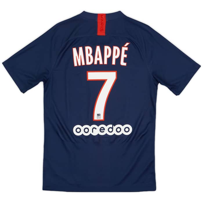 2019-20 Paris Saint-Germain Home Shirt Mbappe #7 - 9/10 - (S)