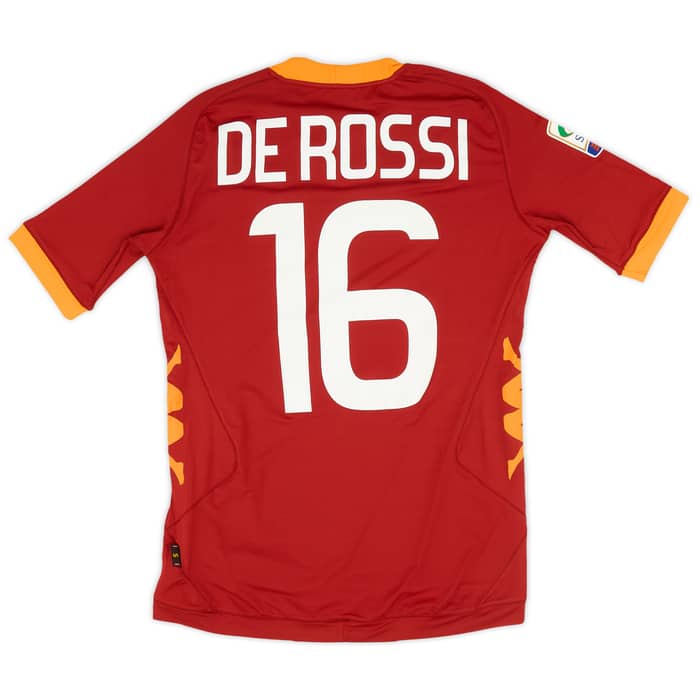 2011-12 Roma Home Shirt De Rossi #16 (S)