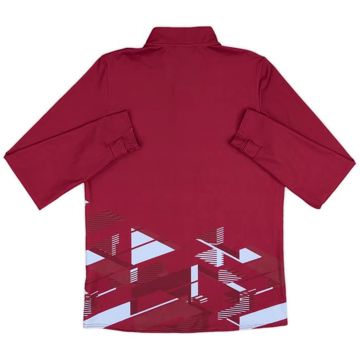 2023-24 West Ham Player Issue 1/4 Zip Training Top - 9/10 - (L)