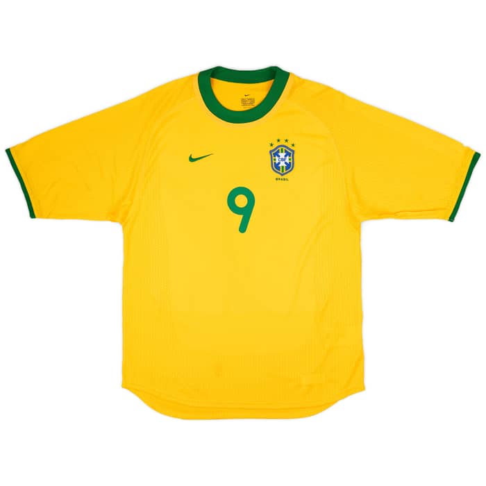 2000-02 Brazil Home Shirt Ronaldo #9 (S)