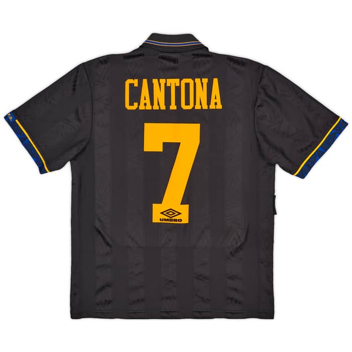 1993-95 Manchester United Away Shirt Cantona #7 - 8/10 - (M)