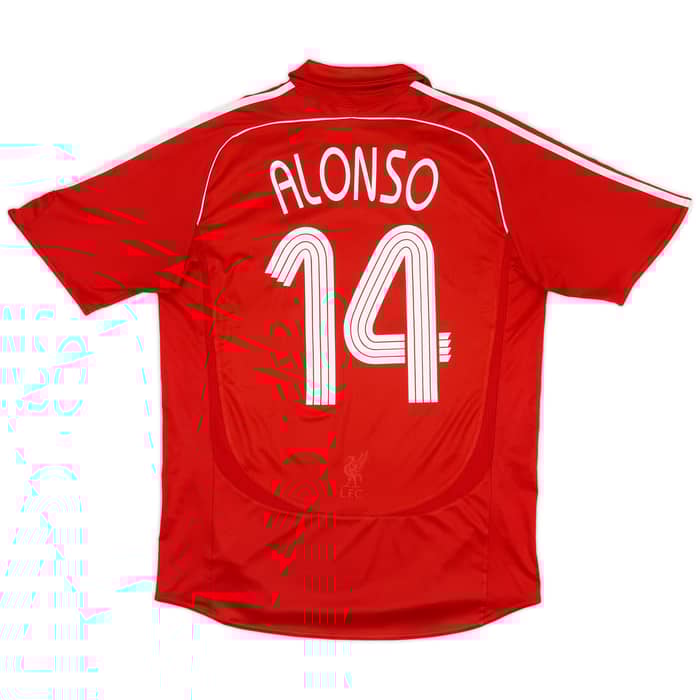 2006-08 Liverpool Home Shirt Alonso #14 - 6/10 - (L)