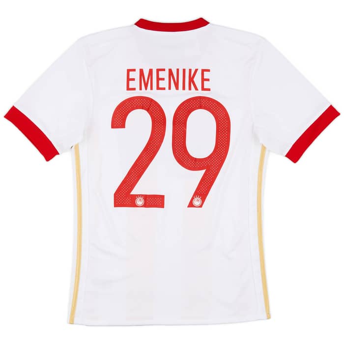 2017-18 Olympiakos Home Shirt Emenike #29 - 5/10 - (XS)