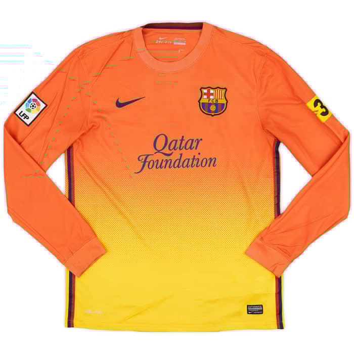 2012-13 Barcelona Away L/S Shirt Messi #10 - 8/10 - (M)