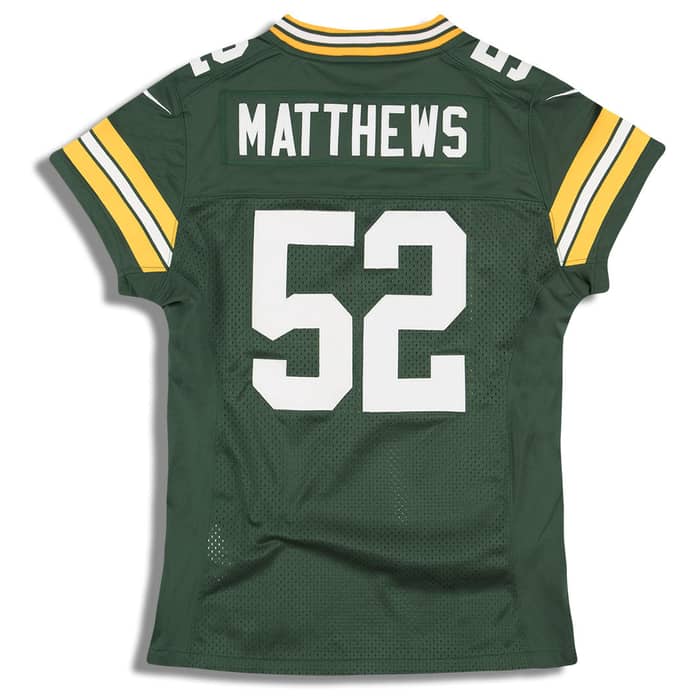 2012-16 Green Bay Packers Matthews #52 Nike Premier Jersey (Home) Womens (S)