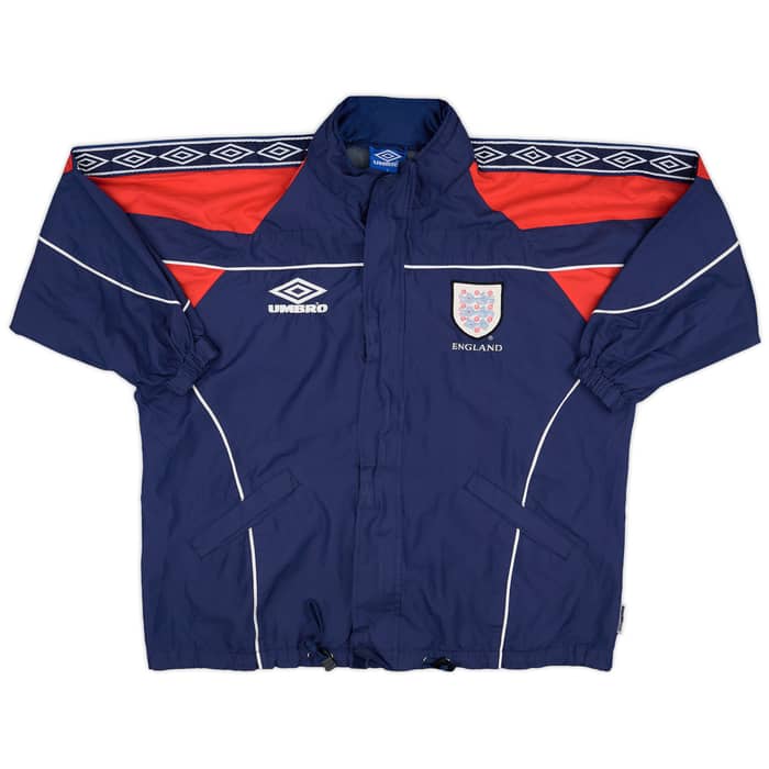 1995-97 England Umbro Hooded Rain Jacket - 7/10 - (S)