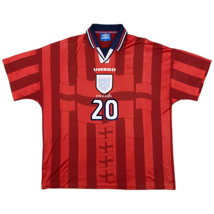 1997-99 England Away Shirt Owen #20 - 8/10 - (XXL)